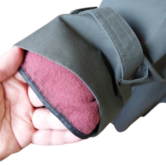 LONDON FOG VINTAGE WOOL Lined Gray Belted Trench Coat Men Size 42 R - Picture 5 of 14